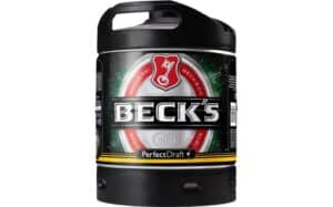 Ein Becks PerfectDraft Bierfass 6L